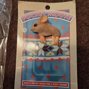 Vintage In Package Pocket Mouse By Club Earth Adorable Pocket Fuzzy Friend